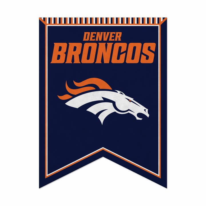 NFL Football Denver Broncos Rafter Felt Pennant for wholesale by Rico Industries