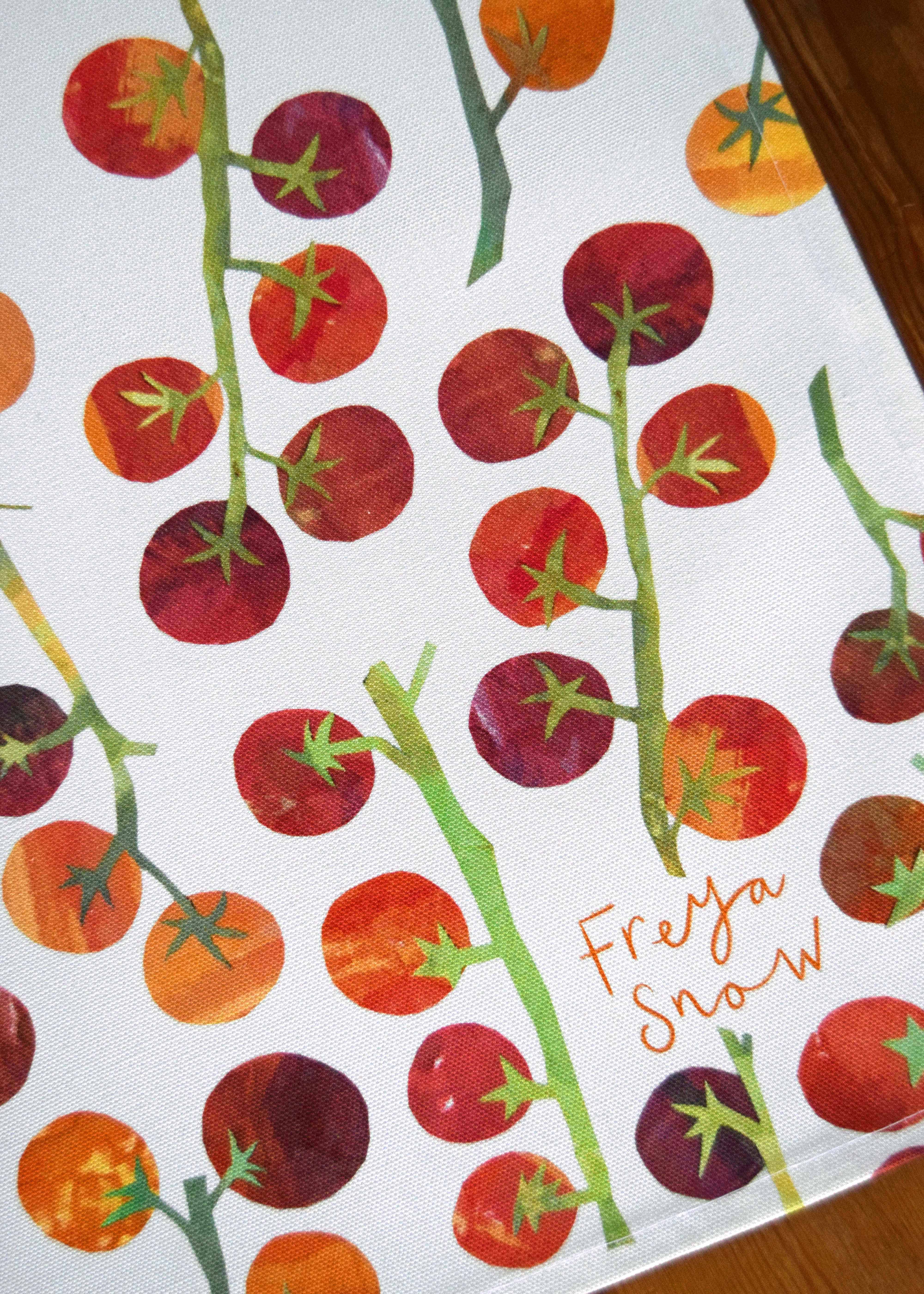 Freya Snow – wholesale Tea towel – Tomato Tea Towel / Cotton Dish Towel / Kitchen Towel3