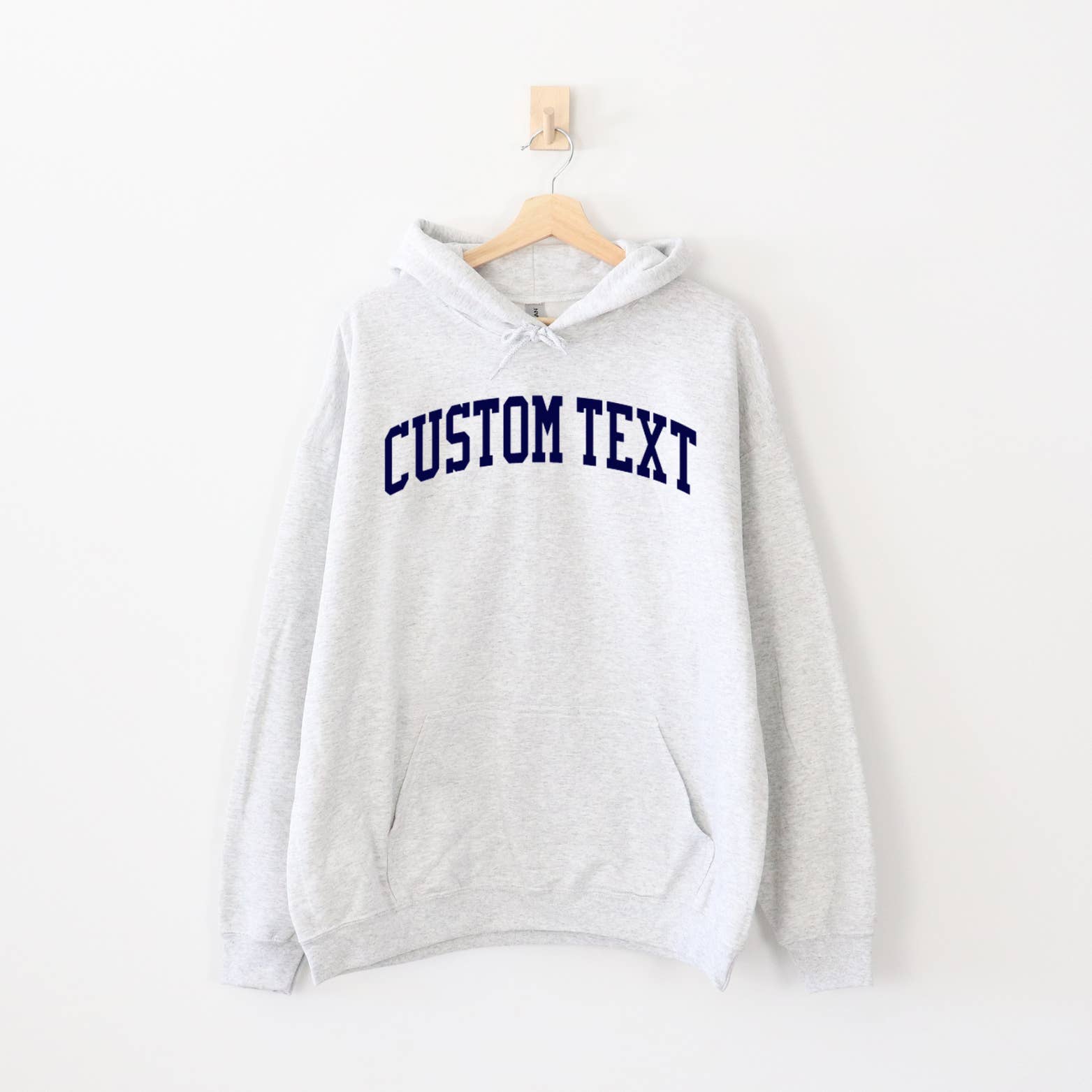 Unsalted Lifestyle Co. - Wholesale Hoodie - Women's - Custom Text Varsity Hoodie (Graphic Hooded Sweatshirt)