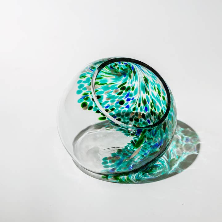ApricotMint - Wholesale Terrarium - 7" Hand Blown Art Glass Terrarium