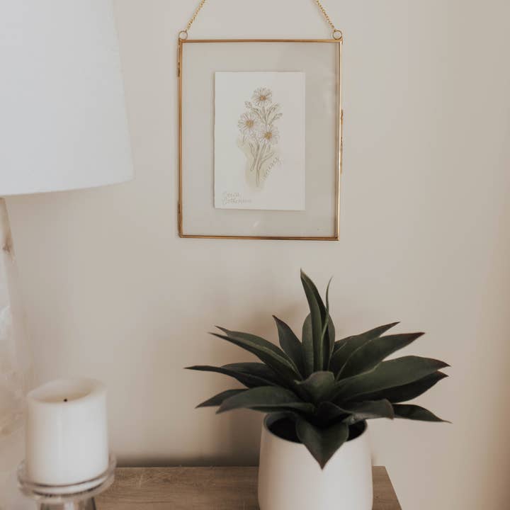 April Birth Flower - Daisy Mini Original Artwork for wholesale by Erica Catherine Illustration