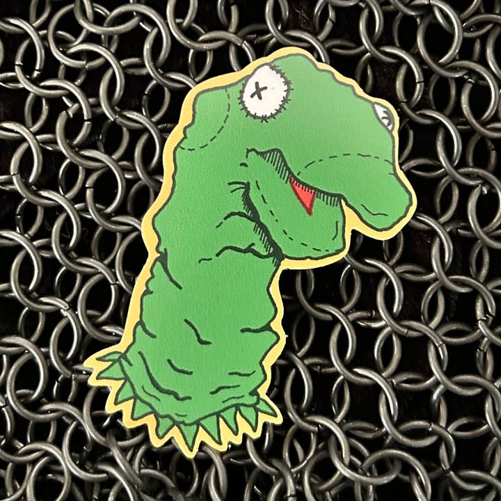 Frog Sock Puppet 3” Sticker for wholesale by LambRot Art