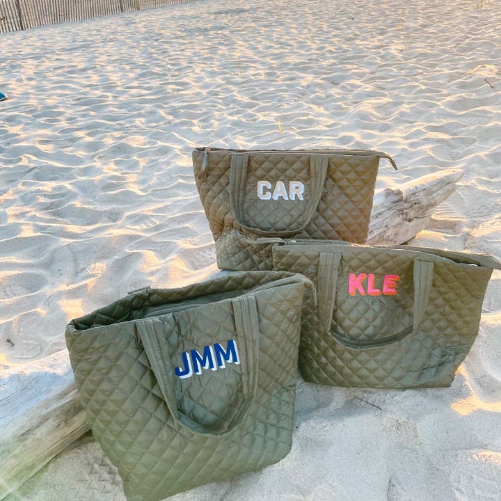 The Monogram Corner - Wholesale Tote Bag - Women's - PERSONALIZED QUILTED TOTE