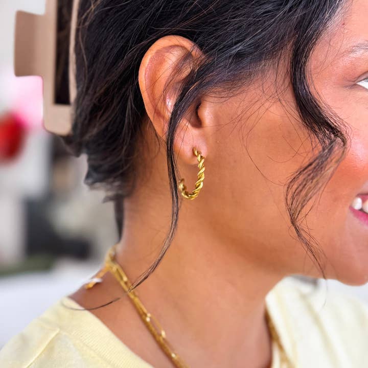 Threaded Grace Hoops for wholesale by Everlume