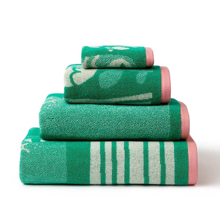 Portuguese Cotton Bath Towel - The Birds and Bees - Donna Wilson for wholesale by D & A Home Australia Pty Ltd