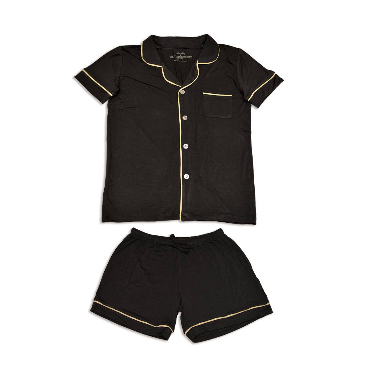 Silkberry Baby - Wholesale Sleepwear Set - Women's - Women's Bamboo Short Sleeve Collared PJ Set with Shorts1