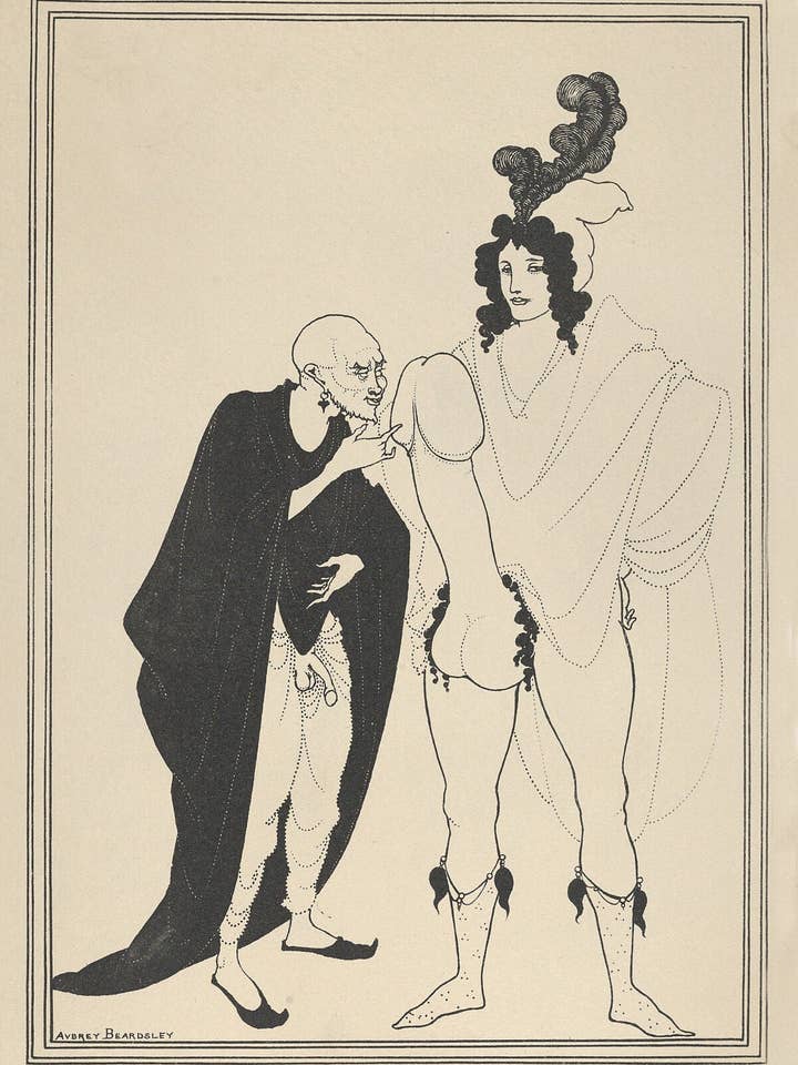 The Examination of the Herald, for The Lysistrata of Aristophanes by Aubrey Beardsley, 1926 for wholesale by Flashback Shop