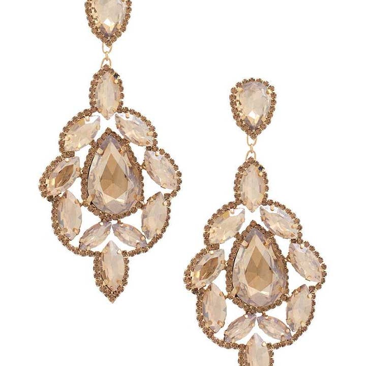 CC Wholesale Clothing - Wholesale Dangle earrings - Teardrop Rhinestone Dangle Earring0