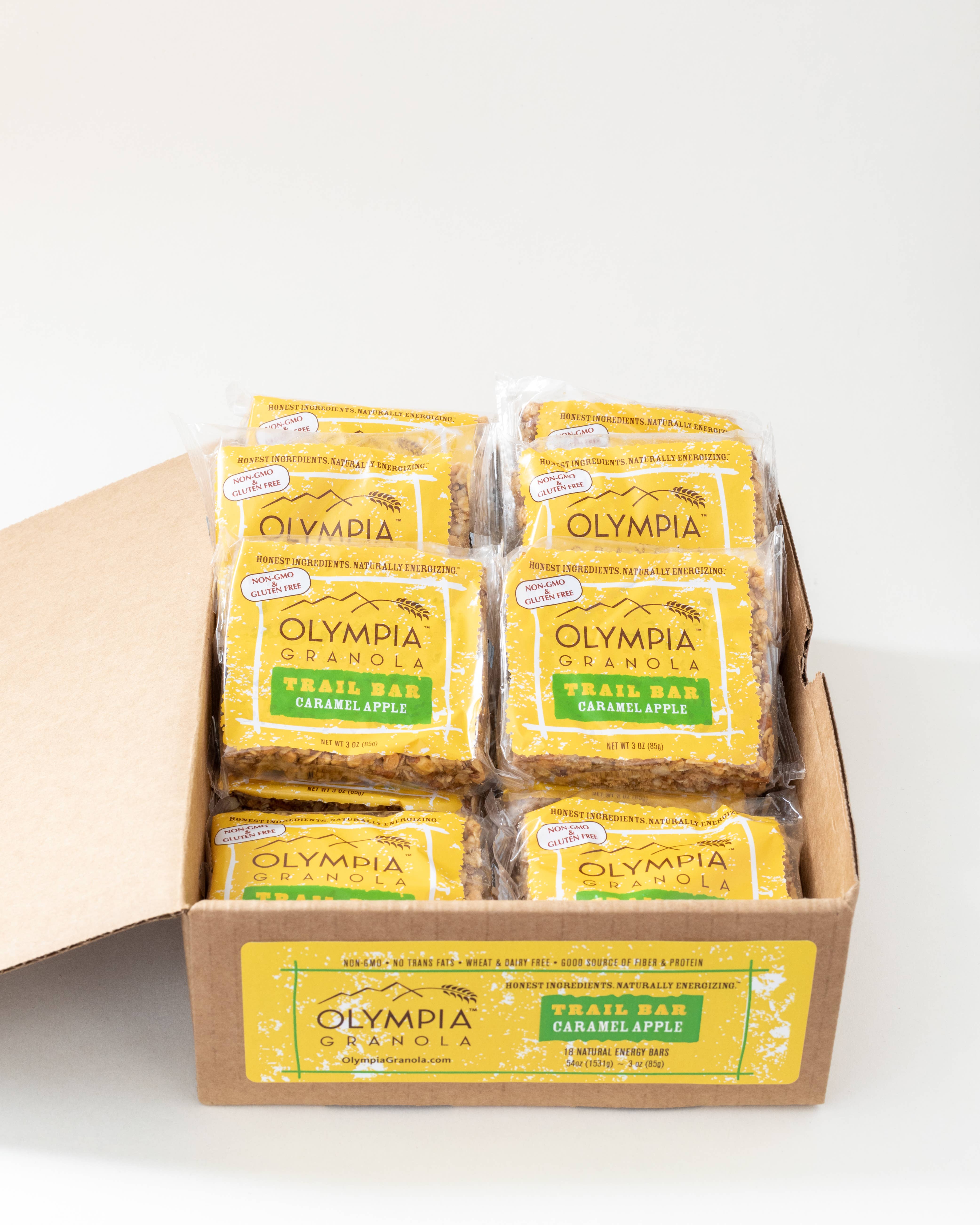 Olympia Granola - Wholesale Snack bar - Olympia Granola Caramel Apple Trail Bar Granola Bar Case2