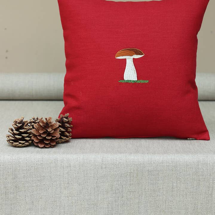 CHAMPIÑONES DE COJÍN DE LINO PURO para venta al por mayor de Giardino Segreto