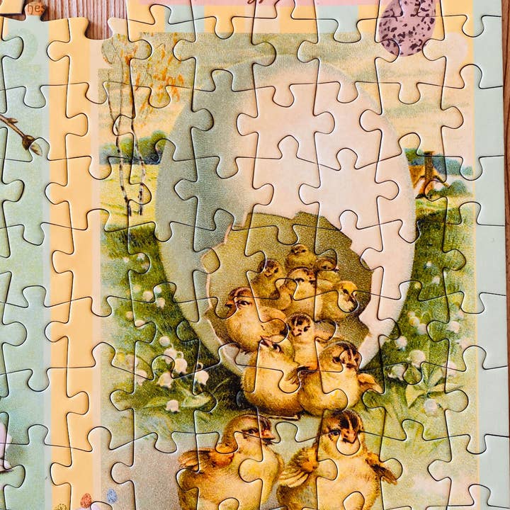 Penny Puzzle – wholesale Puzzle – Adult – Ye Old Easter Greetings 1000 piece jigsaw puzzle