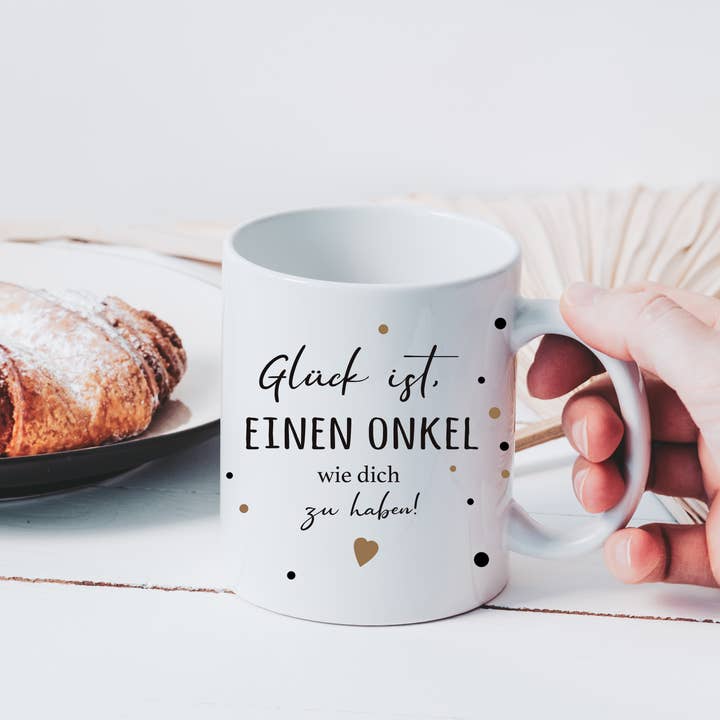 Tasse "Le bonheur, c'est d'avoir un oncle comme toi" pour la vente par Farbrausch