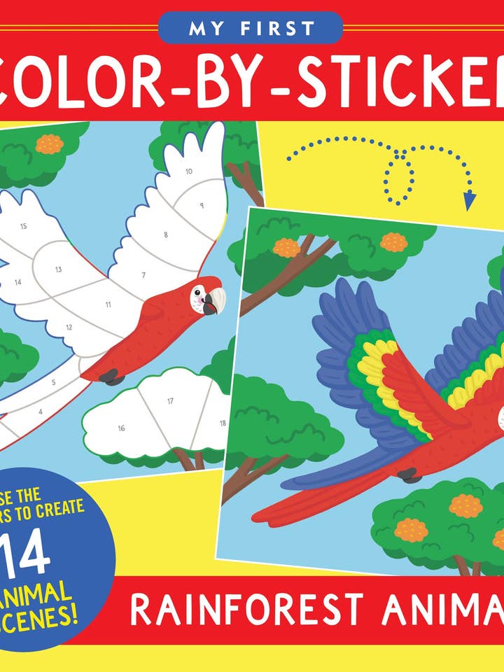 My First Color-by-Sticker Book -- Rainforest Animals for wholesale by Peter Pauper Press