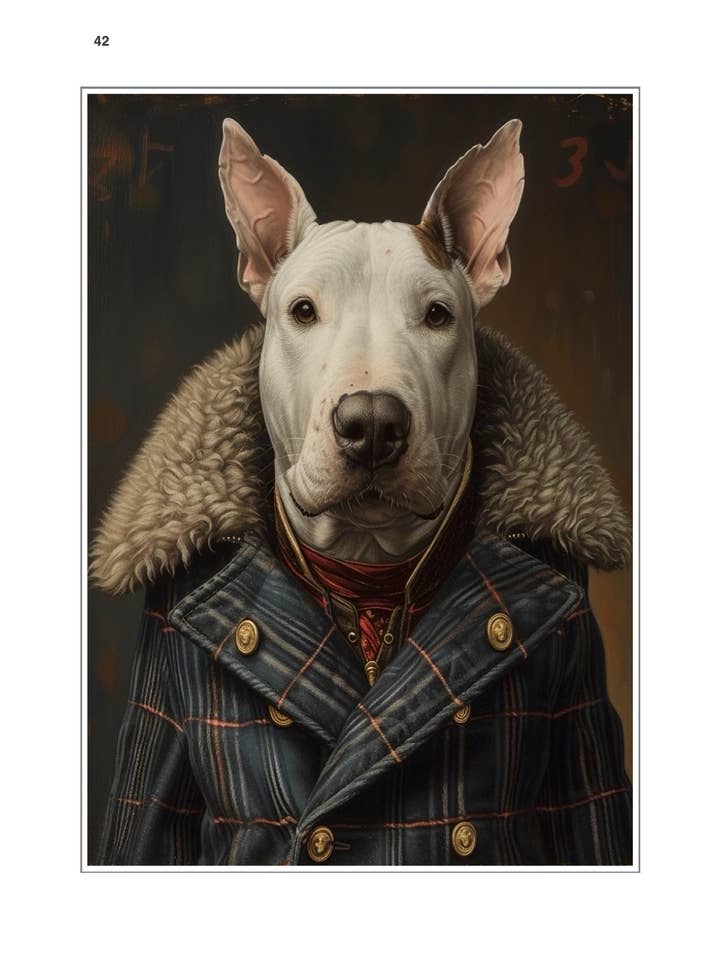Mr Dog Portrait for wholesale by Chartabookbinder