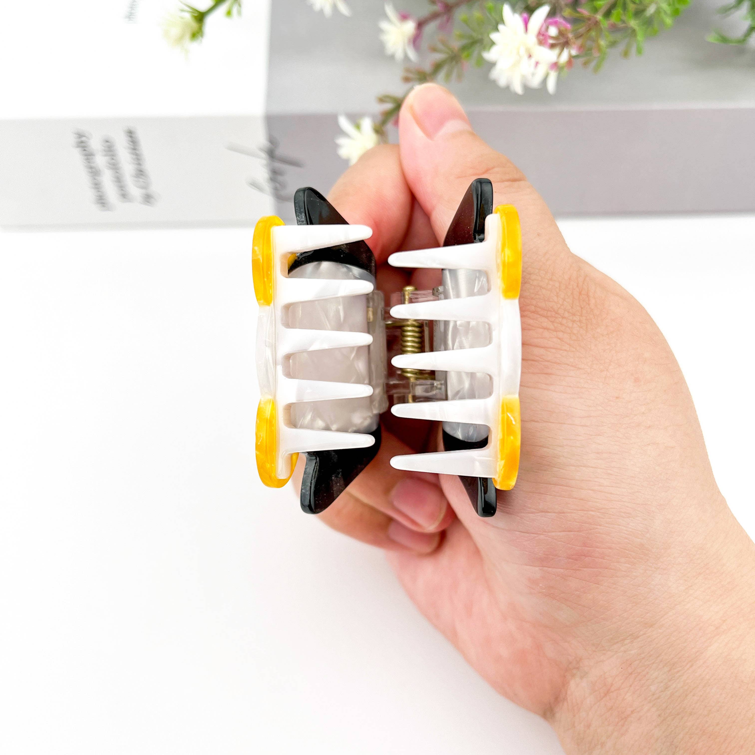 Cartoon Penguin Small Acetate Hair Clip for wholesale on Faire4