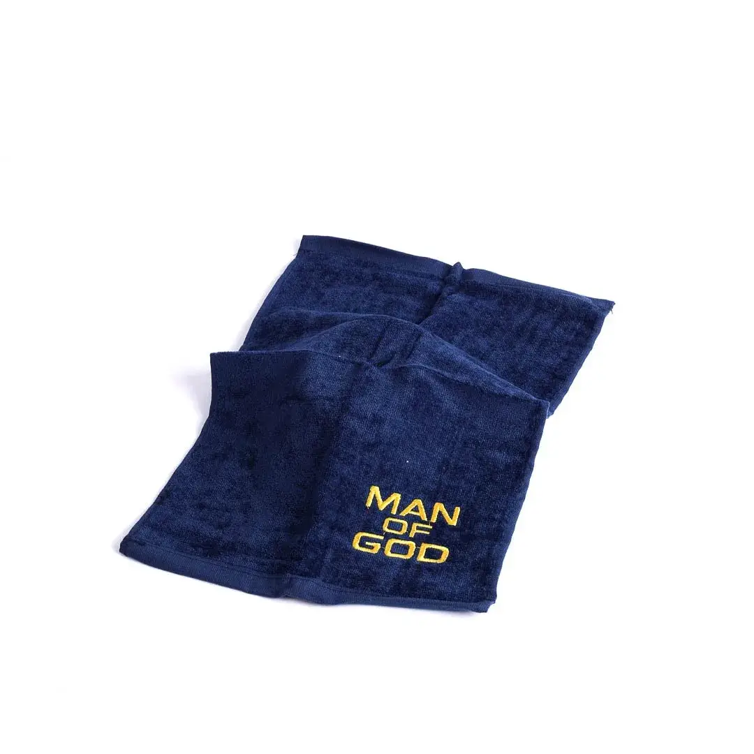 Swanson Christian Products - Wholesale Tea Towel - Pastor Towel - Man Of God - Navy - Cotton2