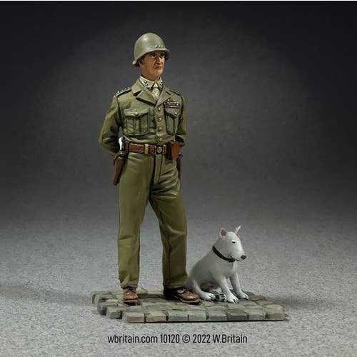 10120 -U.S. General George S. Patton and Willy, England 1944 for wholesale by W.Britain Model Figures