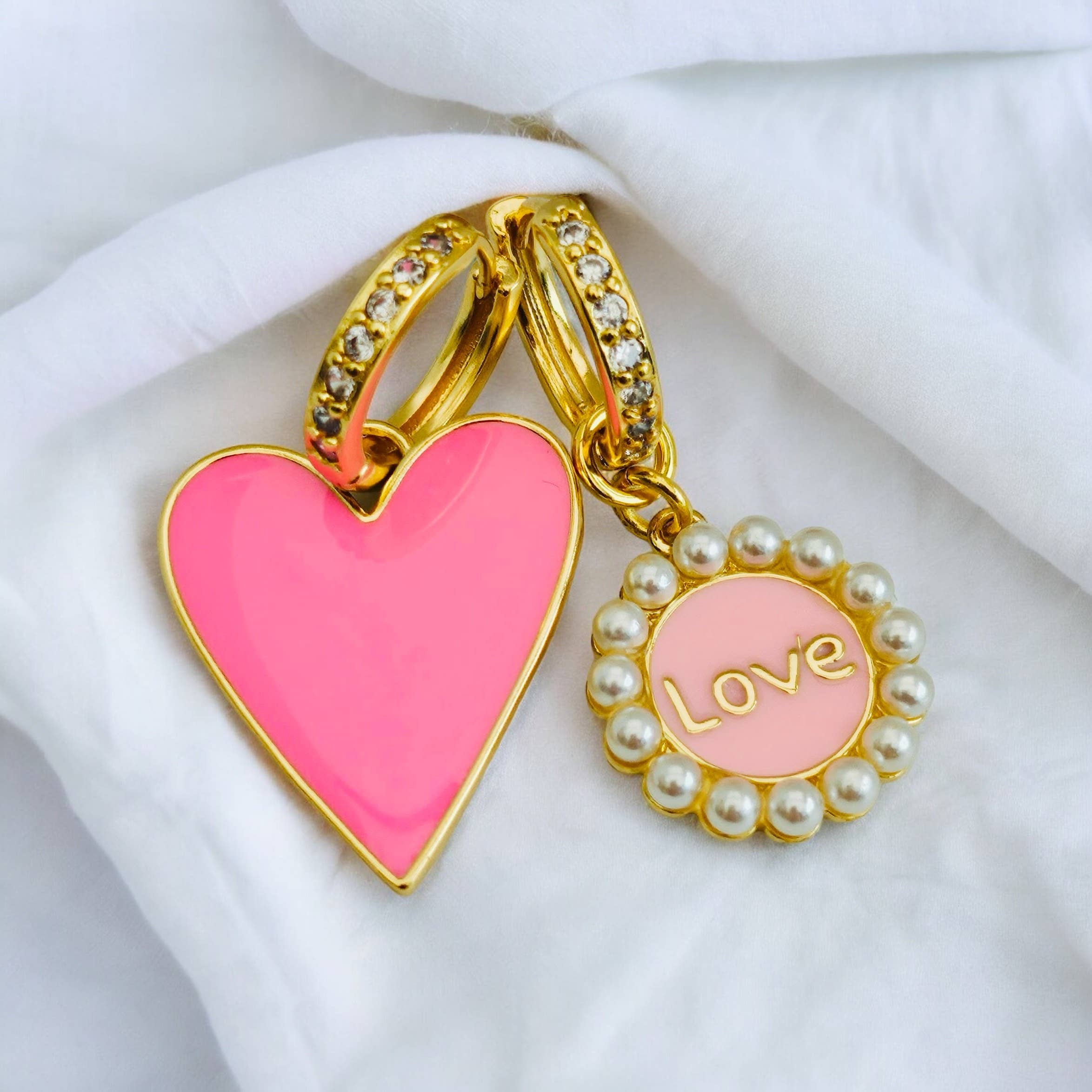 Huracan – Großhandel Hoops – Rosa Coco Creolen