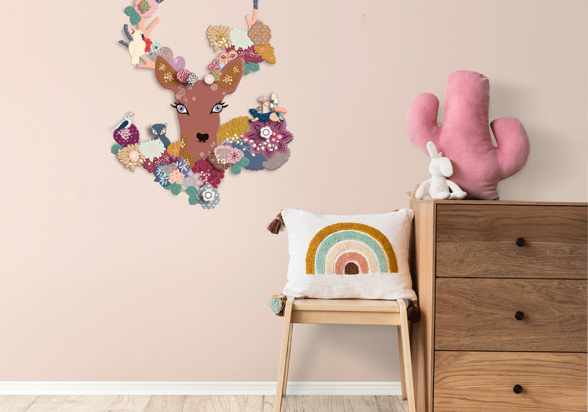 Mon Petit Art - Vendita all'ingrosso Kit per lavoretti fai da te - Bambini - Kit decorativo - La Biche Fleurie3