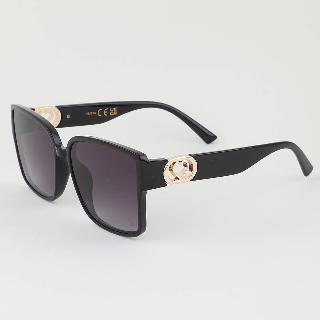 MIX Heart Chain Box Sunglasses for wholesale on Faire1