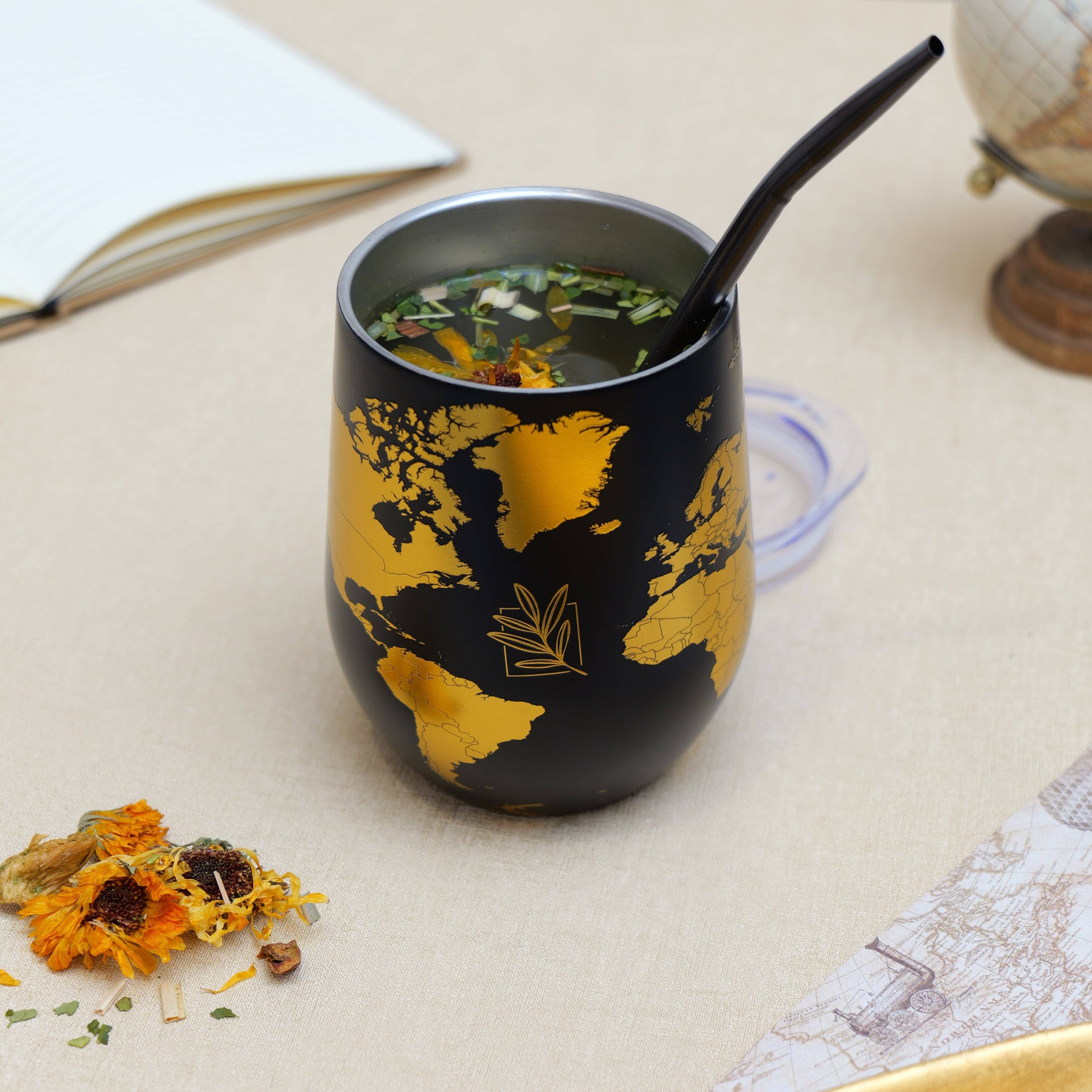 ORIGINAL MATE - Wholesale Geïsoleerd drinkgerei - Mundo thermoskalebas met bombilla1