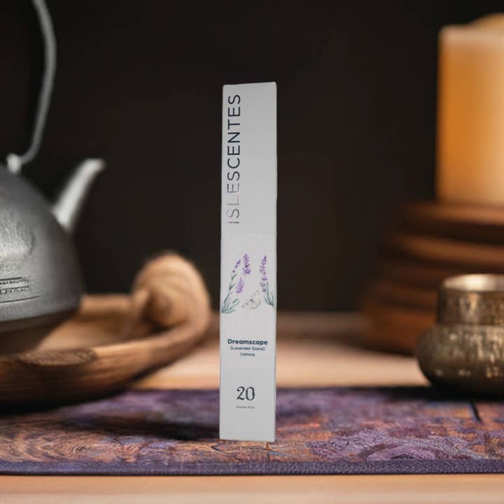Dreamscape: Lavender Incense | Bali Natural Aromatherapy for wholesale by Islescentes