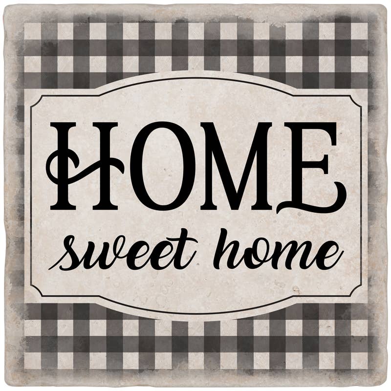 Gift & Garden by Carson - Wholesale Stepping Stone - "Home Sweet Home" Travertine Paver0