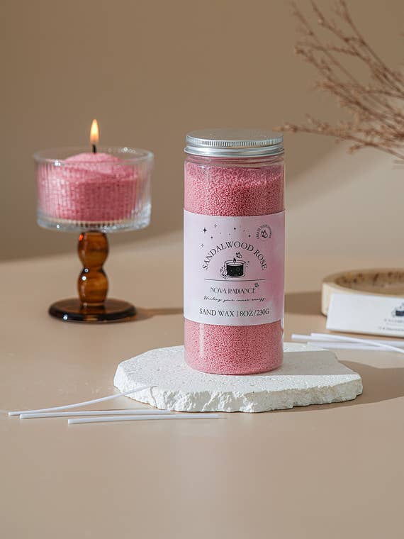 Sandwax Candle Refill (8.0 oz) | Sandalwood Rose for wholesale by Nova Radiance Co.