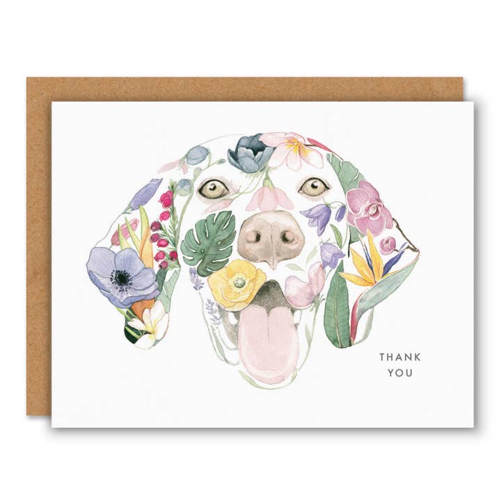 Dog - Thank You Card for wholesale by Sarah Voyer Paper