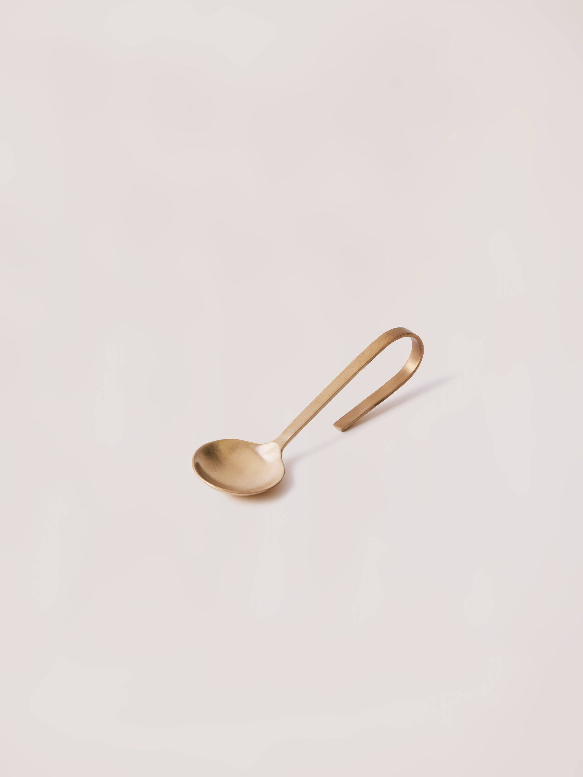 Fleck - Wholesale Serving Utensil - Loop Brass Spoon5