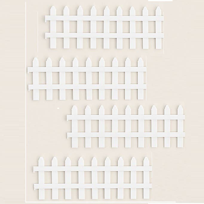 Factory Direct Craft - Wholesale Knipsels - Mini metalen hekwerk - Kies wit of roestig tin4