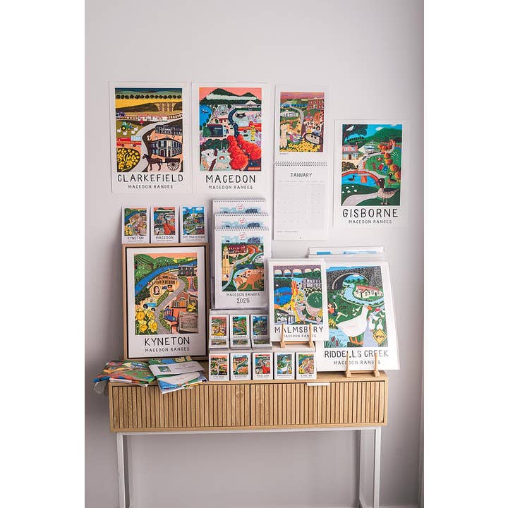 Elise Gow Designs - Wholesale Art Print - Macedon - Macedon Ranges Art Series - Wall Art Print