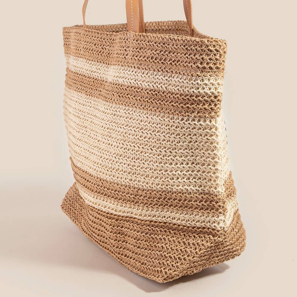 Anarchy Street - Wholesale Tote Bag - Women's - Hello Weekend Straw Braided Tote Bag2