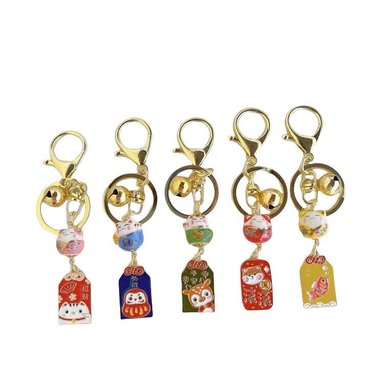 MINISUKI - Wholesale Keychain β Women's - Lucky Cat Maneki Neko Keychain - Kawaii Japan2