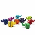 Global Crafts – Engroshandel Pyntefigur – Fedtsten elefanter Medium 2,5" - 3"9