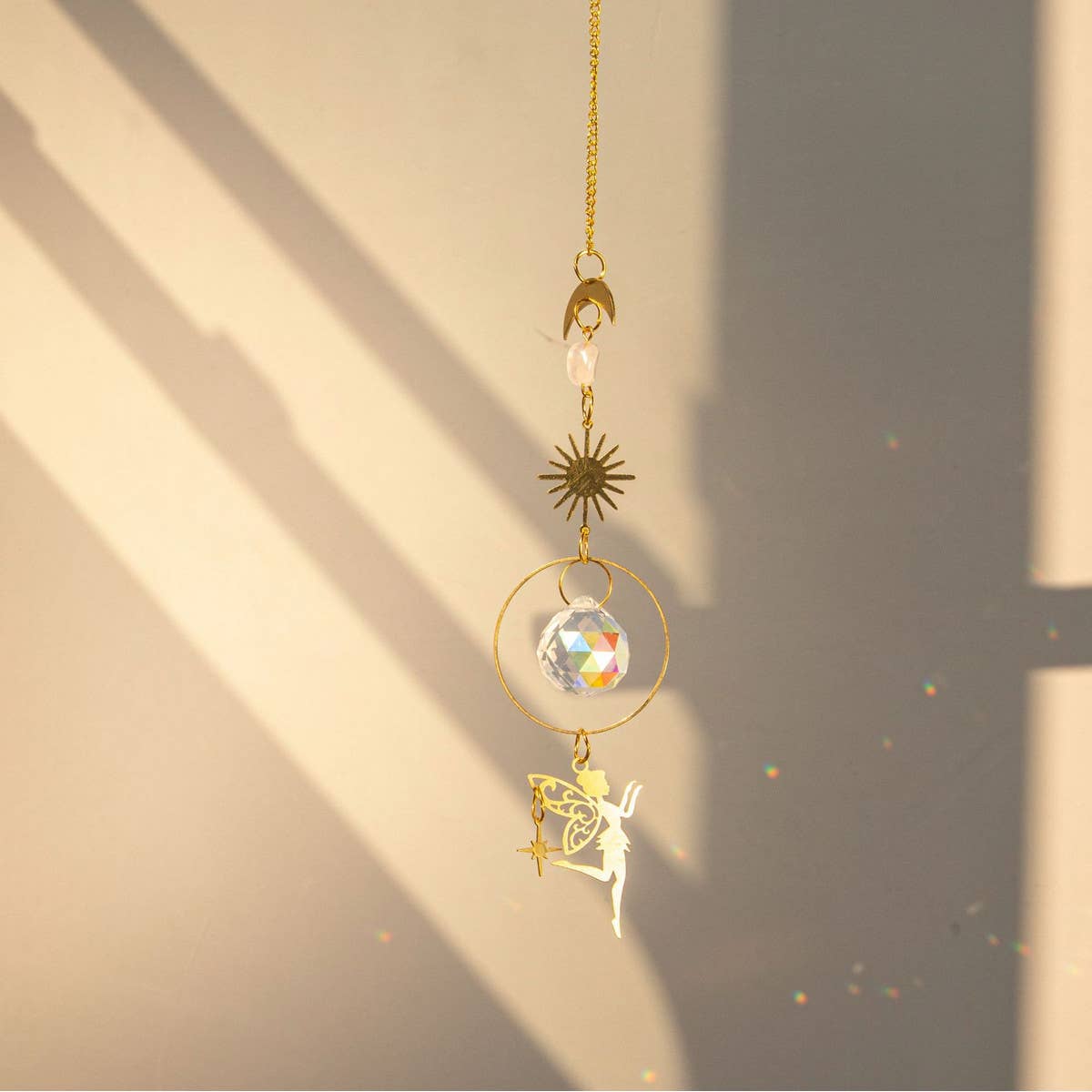 DOUBLJU - Wholesale Wind Chime - CRYSTAL SUNSHADE LIGHT WIND CHIME_CWMM87575