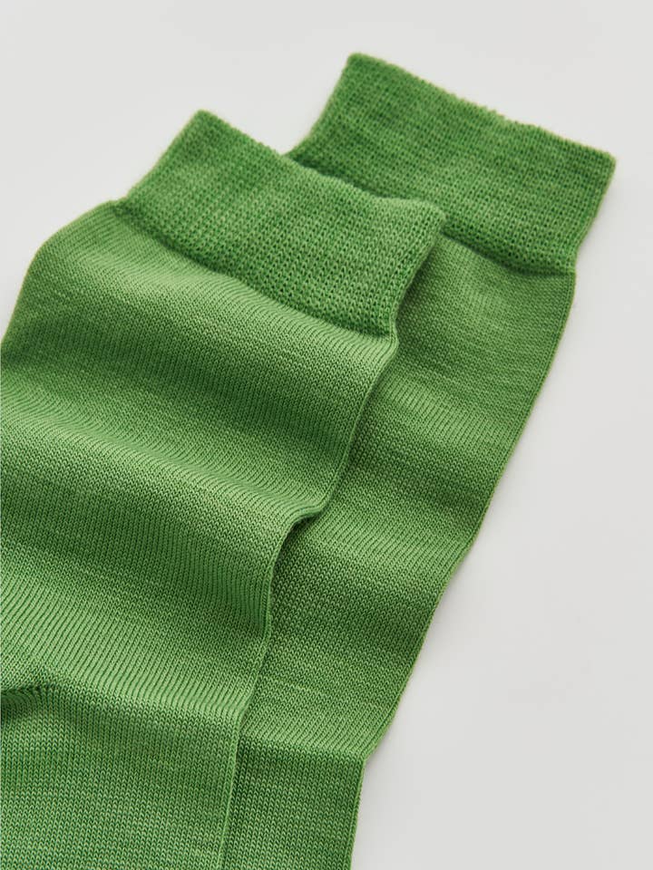Grass Green Merino Socks for wholesale on Faire3
