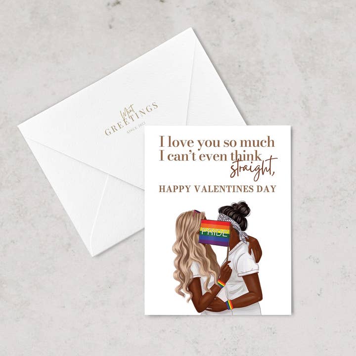 Saint-Valentin lesbienne pour la vente par Mint Greetings Inc.