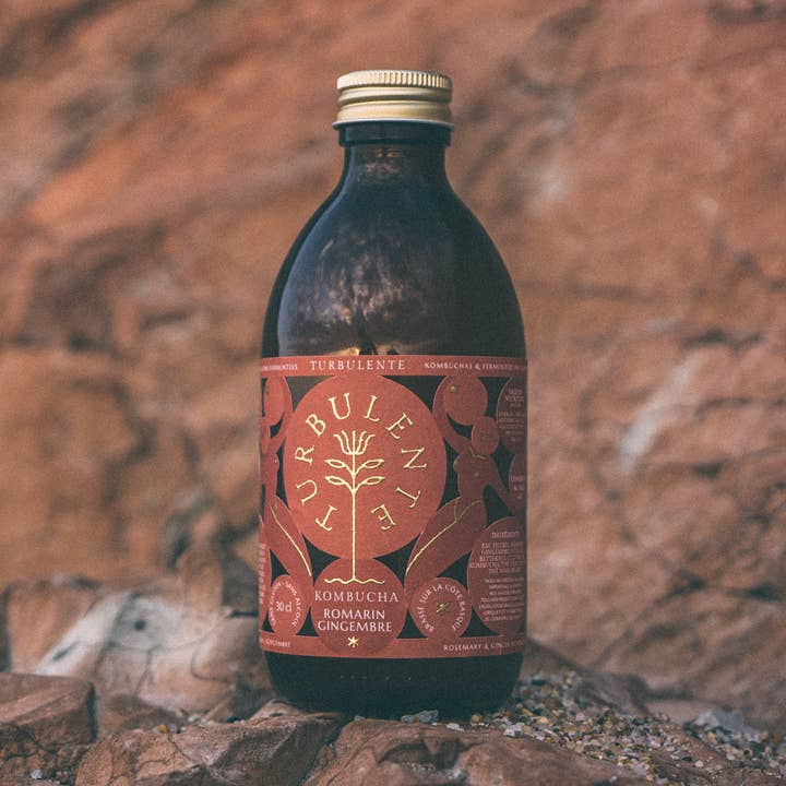Turbulente - Wholesale Kombucha - Rosemary & Ginger Kombucha, 30cl0