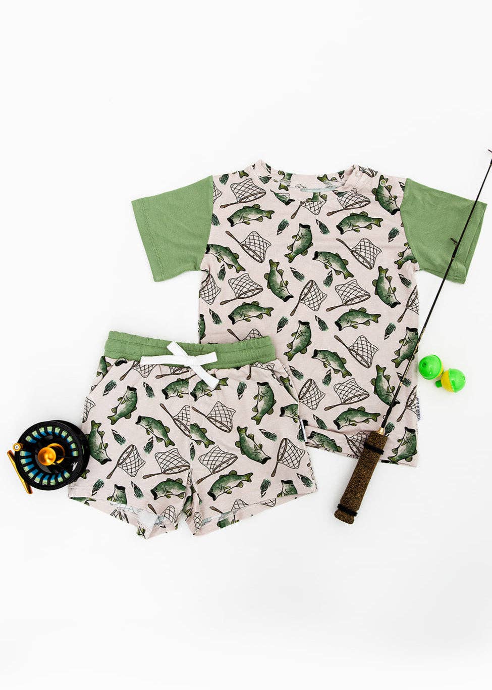 Charlie Lou Baby - Wholesale Top & Short Set - Kids - Bamboo Shortie Set | Gone Fishin'9