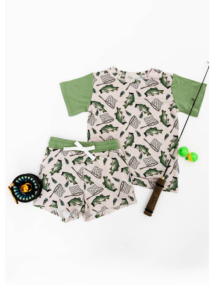 Charlie Lou Baby - Wholesale Top & Short Set - Kids - Bamboo Shortie Set | Gone Fishin'9