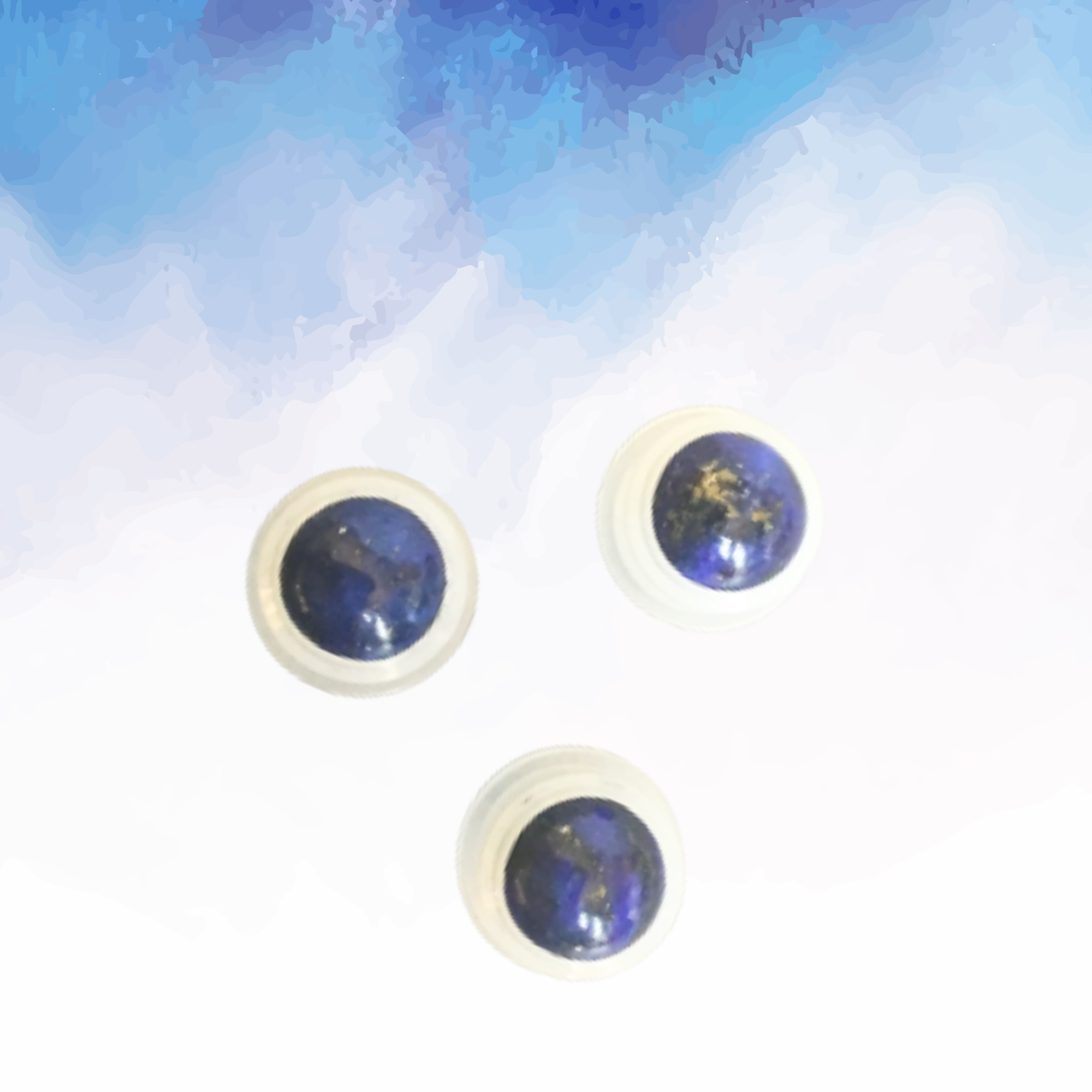 Essential Wellness - Body, Mind, Spirit - Vente Roll-on aux huiles essentielles - Insertions de bille en pierre précieuse LAPIS-LAZULI1