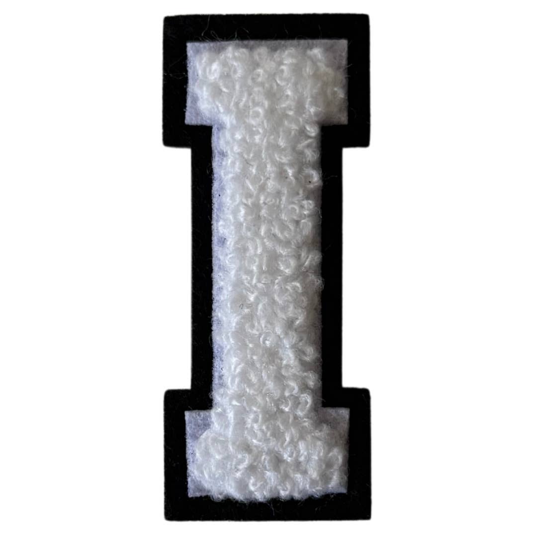 Patch Points - Wholesale Patch - White & Black  Varsity Letter  Sticker & Iron On12