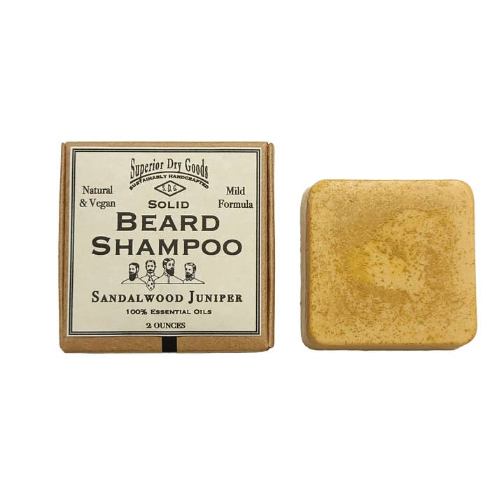 Superior Dry Goods - Wholesale Beard Wash/Shampoo - Solid Beard Shampoo | Natural | Sandalwood Juniper Scent 1