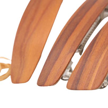 Holzkunstwerkstatt - Wholesale Hair Clip - Women's - wooden hair clip, normal size (83mm), “wild apple”1