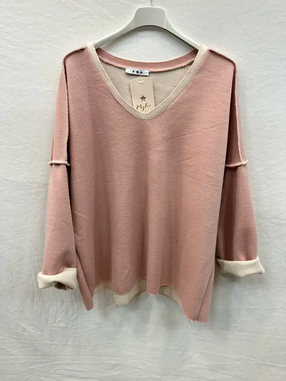 Mimi & Gogo – wholesale Sweatshirt – Women's – Thick V-Neck Sweatshirt @7514_ThickVSweatshirt9