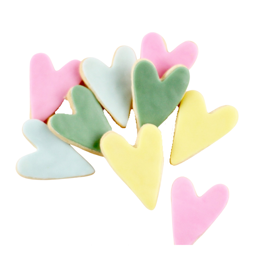 Sweet Sanctions LLC - Wholesale Cookie - Mini Oblong Heart Cookies2