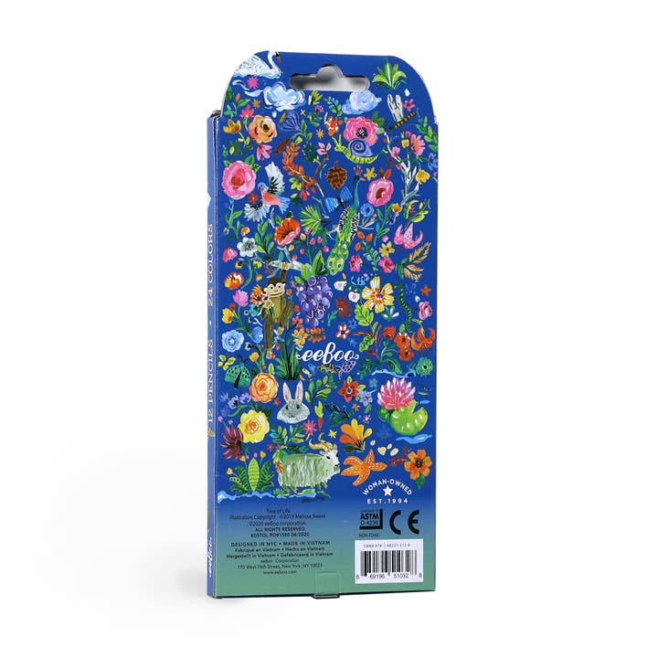 eeBoo - Wholesale Colored Pencil - Tree of Life 12 Double-Sided Pencils1