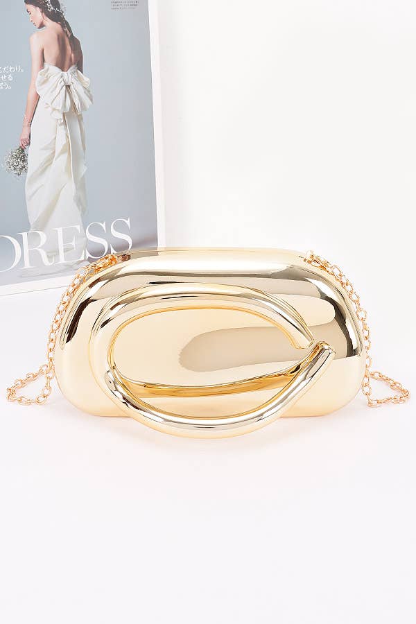 Oblige by G – Großhandel Umhängetasche - Damen – Metallic Hartschalen-Mini-Umhängetasche HPC66458