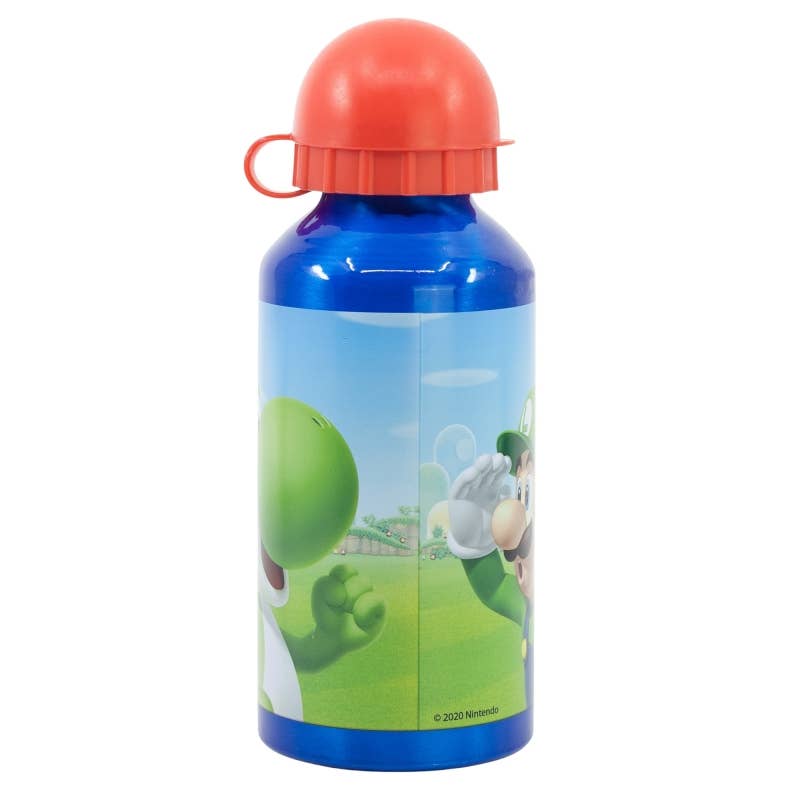 Stor - Vendita all'ingrosso Borracce - Borraccia piccola in alluminio da 400 ml con Super Mario Stor1